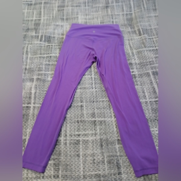 Lululemon Align Leggings Yoga Pants Purple Comfy Athleisure Sz 8 - Picture 2 of 6